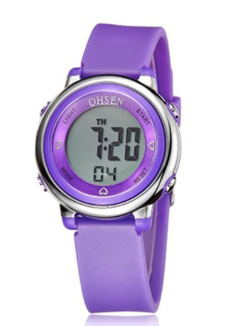 Montre numérique Ohsen mauve